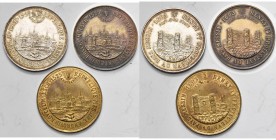FRANCE, lot de 3 médailles, s.d., Hommage à Androuin Roucel, maître-échevin de Metz en 1525 - Henri IV, protecteur du pays messin en 1603. Refrappes. ...