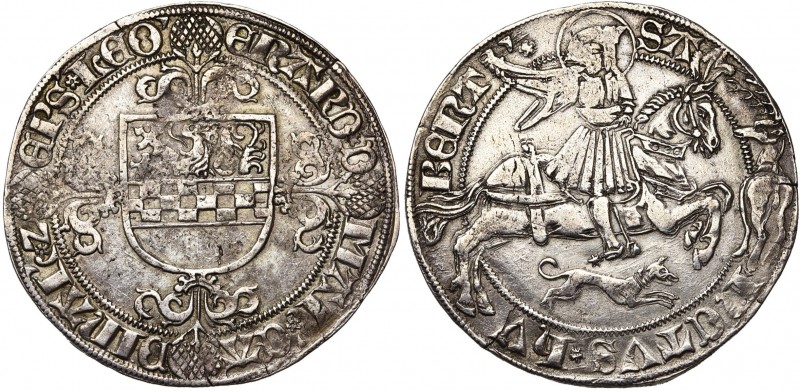 LIEGE, Principauté, Erard de la Marck (1506-1538), AR snaphaen, s.d. (1525-1528)...