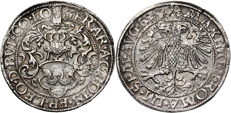 LIEGE, Principauté, Gérard de Groesbeeck (1564-1580), AR demi-rixdaler, 1567, Ha...