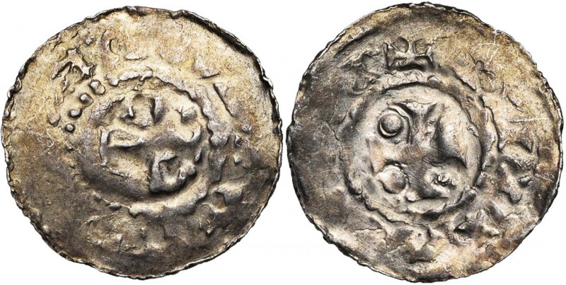 VLAANDEREN, Graafschap, Arnulf II (964-989) of Boudewijn IV (989-1036), AR denar...