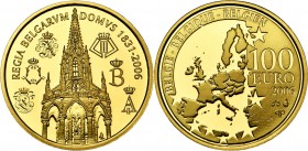 BELGIQUE, Royaume, Albert II (1993-2013), AV 100 euro, 2006. 175e anniversaire de la Dynastie. Fr. 448. Ecrin.
Flan poli (Proof)