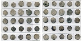 IRAN, SAFAVID lot of 25 silver pcs, including : Shah Abbas II, abbasi, Isfahan, AH 1056; Tabriz, AH 1056, 1060, 1064 (2); Teflis, AH 1064; 5 shahi, Ir...