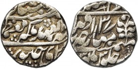 INDIA, JAIPUR, Ram Singh II (1835-1880), AR rupee, year 37, 1872, Sawai Jaipur. In the name of Victoria. SAC 6a; K.M. 119. 11,30g.
Very Fine (Very Fi...