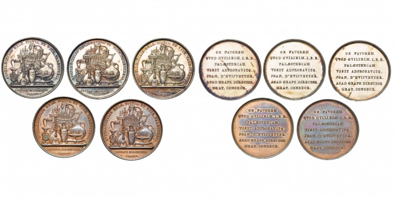 BELGIQUE, Royaume des Pays-Bas, médaille, 1829, Braemt. Guillaume Ier visite à G...