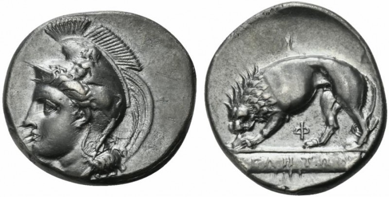 Lucania, Velia, Didrachm of the Kleudoros group, ca. 334-300 BC; AR (g 7,54; mm ...