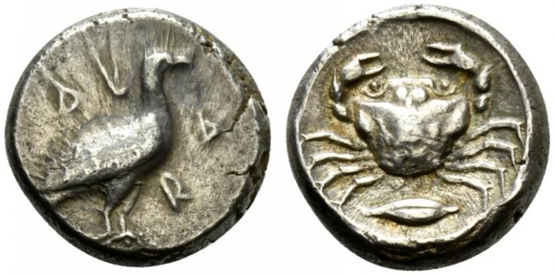 Sicily, Akragas, Didrachm, ca. 480-470 BC; AR (g 8,73; mm 18; h 8); AK - RA, eag...