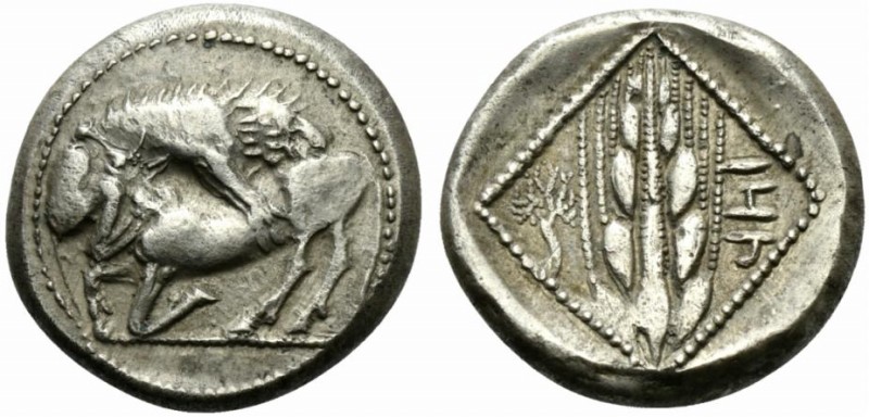 Cilicia, Tarsos, Stater, ca. 420-410 BC; AR (g 11,04; mm 21; h 8); Lion r., atta...