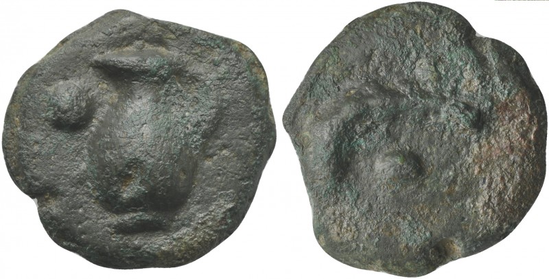 Unknown mint in Central Italy, Cast Uncia, 3rd century BC; AE (g 25; mm 29; h 12...