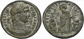 Constantine I (306-337), Medallion, Rome, ca. AD 327-333; AE (g 29,62; mm 39; h 6); CONSTANTI - NVS MAX AVG, diademed, draped and cuirassed bust r., R...