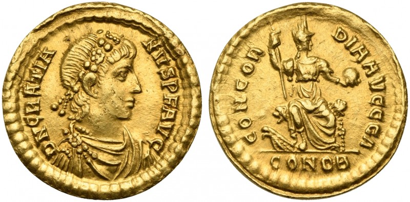 Gratian (367-383), Solidus, Constantinopolis, AD 378-383; AV (g 4,51; mm 20; h 1...