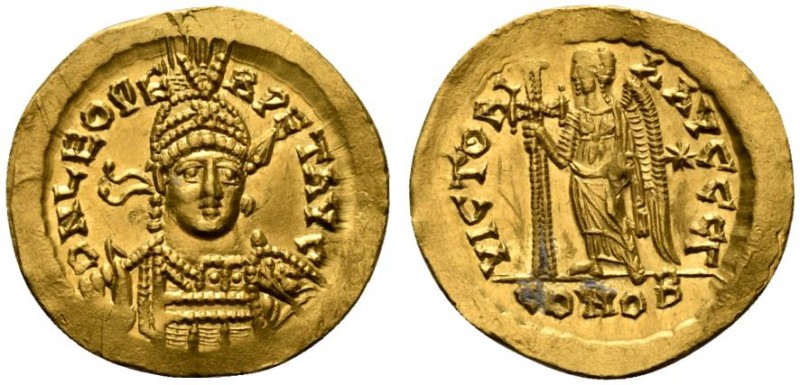 Leo I (457-474), Solidus, Constantinopolis, AD 471-473; AV (g 4,45; mm 20; h 6);...