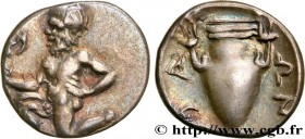 THRACE - THRACIAN ISLANDS - THASOS
Type : Trihemiobole 
Date : c. 404-355 AC. 
Mint name / Town : Thasos, Thrace 
Metal : silver 
Diameter : 11  mm
Or...