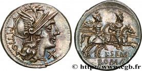 SEMPRONIA
Type : Denier 
Date : 148 AC. 
Mint name / Town : Rome 
Metal : silver 
Millesimal fineness : 950  ‰
Diameter : 20,5  mm
Orientation dies : ...