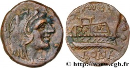 MINUTIA
Type : Quadrans 
Date : 135 AC. 
Mint name / Town : Rome 
Metal : copper 
Diameter : 18,5  mm
Orientation dies : 3  h.
Weight : 3,56  g.
Rarit...