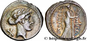 POMPONIA
Type : Denier 
Date : 66 AC. 
Mint name / Town : Rome 
Metal : silver 
Millesimal fineness : 950  ‰
Diameter : 18,5  mm
Orientation dies : 12...