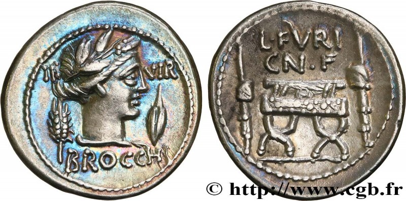 FURIA
Type : Denier 
Date : 63 AC. 
Mint name / Town : Rome 
Metal : silver 
Mil...