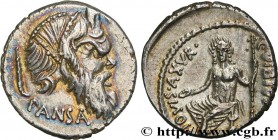 VIBIA
Type : Denier 
Date : 48 AC. 
Mint name / Town : Rome 
Metal : silver 
Millesimal fineness : 950  ‰
Diameter : 19  mm
Orientation dies : 1  h.
W...