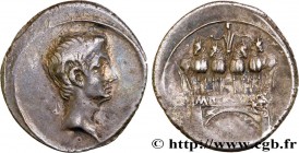 OCTAVIAN
Type : Denier 
Date : automne 30 - été 29 AC. 
Date : 30-29 AC. 
Mint name / Town : Italie ou Rome 
Metal : silver 
Millesimal fineness : 950...