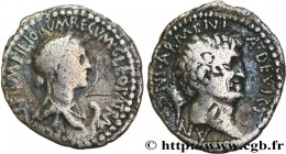 CLEOPATRA VII and MARK ANTONY
Type : Denier 
Date : automne 
Date : c. 34 AC. 
Mint name / Town : Alexandrie 
Metal : silver 
Millesimal fineness : 95...