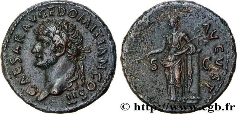 DOMITIANUS
Type : As 
Date : 73 
Mint name / Town : Rome 
Metal : bronze 
Diamet...