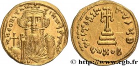 CONSTANS II
Type : Solidus 
Date : 651-654 
Mint name / Town : Constantinople 
Metal : gold 
Millesimal fineness : 1000  ‰
Diameter : 20,5  mm
Orienta...