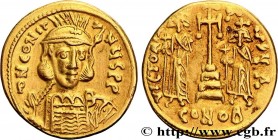 CONSTANTINE IV, HERACLIUS and TIBERIUS
Type : Solidus 
Date : 669 
Mint name / Town : Constantinople 
Metal : gold 
Millesimal fineness : 1000  ‰
Diam...