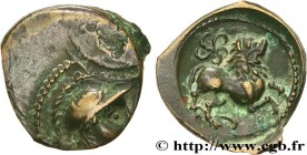 GALLIA - SANTONES / MID-WESTERN, Unspecified
Type : Bronze au lion VRIDO.RVF 
Date : c. 40 AC. 
Metal : bronze 
Diameter : 14  mm
Orientation dies : 3...