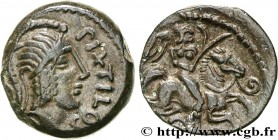 GALLIA - CARNUTES (Beauce area)
Type : Bronze PIXTILOS classe VII au cavalier 
Date : c. 40-30 AC. 
Mint name / Town : Chartres (28) 
Metal : bronze 
...