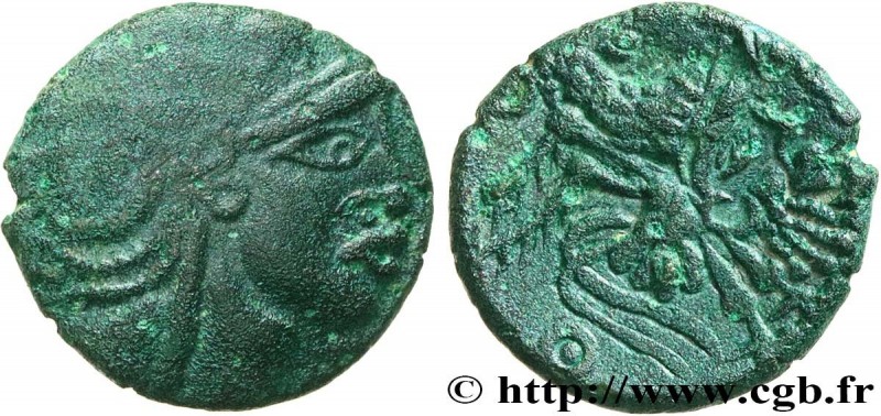 GALLIA BELGICA - BELLOVACI (Area of Beauvais)
Type : Bronze au coq, DT.513 
Date...