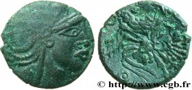 GALLIA BELGICA - BELLOVACI (Area of Beauvais)
Type : Bronze au coq, DT.513 
Date : c. 50-25 AC. 
Mint name / Town : Beauvais (60) 
Metal : bronze 
Dia...