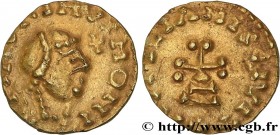 AURELIANORUM CIVITAS - ORLÉANS (Loiret)
Type : Triens, monétaire MAVRINVS 
Date : n.d. 
Mint name / Town : Orléans (45) 
Metal : gold 
Diameter : 10  ...