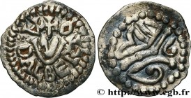 ALSACE - ADALBERT I
Type : Denier, ADALBERTO 
Date : VIIIe siècle 
Mint name / Town : Alsace 
Metal : silver 
Diameter : 11  mm
Weight : 0,78  g.
Rari...