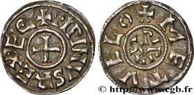 PÉPIN II OF AQUITAINE
Type : Denier 
Date : c. 846-848 
Date : n.d. 
Mint name / Town : Melle 
Metal : silver 
Diameter : 22  mm
Orientation dies : 6 ...