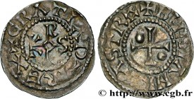 CHARLES III THE SIMPLE
Type : Denier 
Date : 25/06/864 
Date : n.d. 
Mint name / Town : Blois 
Metal : silver 
Diameter : 20,5  mm
Orientation dies : ...