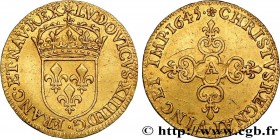 LOUIS XIV "THE SUN KING"
Type : Écu d'or au soleil 
Date : 1645 
Mint name / Town : Paris 
Metal : gold 
Millesimal fineness : 958  ‰
Diameter : 22,5 ...