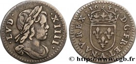 LOUIS XIV "THE SUN KING"
Type : Quarante-huitième d’écu à la mèche courte 
Date : 1644 
Mint name / Town : Paris 
Metal : silver 
Millesimal fineness ...