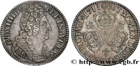LOUIS XIV "THE SUN KING"
Type : Écu aux trois couronnes 
Date : 1711 
Mint name / Town : Paris 
Quantity minted : 1039871 
Metal : silver 
Millesimal ...