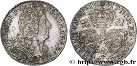 LOUIS XIV "THE SUN KING"
Type : Quart d'écu aux trois couronnes 
Date : 1711 
Mint name / Town : Lyon 
Metal : silver 
Millesimal fineness : 917  ‰
Di...