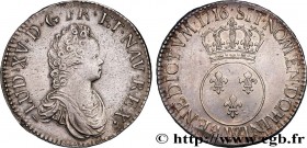 LOUIS XV THE BELOVED
Type : Écu dit "vertugadin" 
Date : 1716 
Mint name / Town : Lille 
Quantity minted : 85248 
Metal : silver 
Millesimal fineness ...