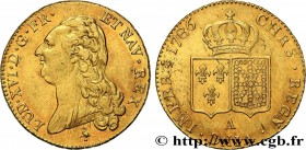 LOUIS XVI
Type : Double louis d'or dit "aux écus accolés" 
Date : 1786 
Mint name / Town : Paris 
Quantity minted : 2641702 
Metal : gold 
Millesimal ...