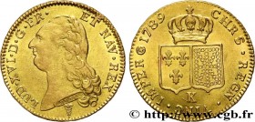 LOUIS XVI
Type : Double louis d’or dit "aux écus accolés" 
Date : 1789 
Mint name / Town : Bordeaux 
Quantity minted : 23418 
Metal : gold 
Millesimal...
