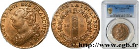 LOUIS XVI
Type : 12 deniers dit "au faisceau", type FRANCOIS 
Date : 1791 
Mint name / Town : Paris 
Metal : bell metal 
Diameter : 28  mm
Orientation...