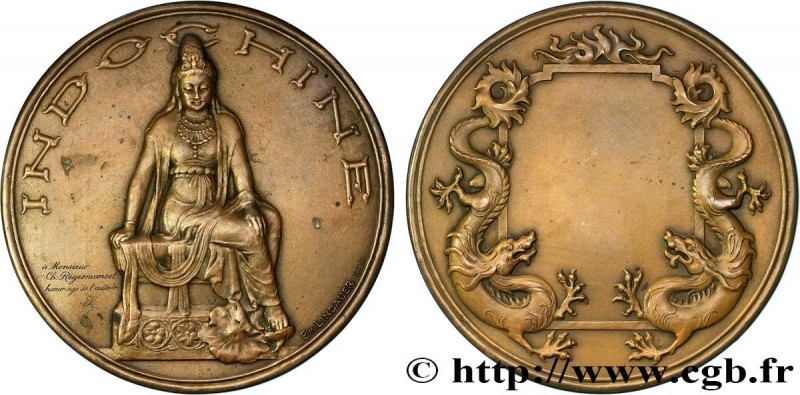 III REPUBLIC - INDOCHINA
Type : Médaille, Indochine, Hommages de l’auteur 
Date ...