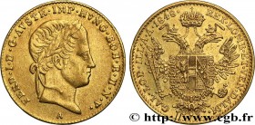 AUSTRIA - FERDINAND I
Type : 1 Ducat 
Date : 1848 
Mint name / Town : Vienne 
Quantity minted : - 
Metal : gold 
Millesimal fineness : 986  ‰
Diameter...