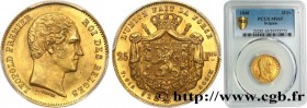 BELGIUM - KINGDOM OF BELGIUM - LEOPOLD I
Type : 25 Francs or, tête nue 
Date : 1848 
Mint name / Town : Bruxelles 
Quantity minted : 321497 
Millesima...