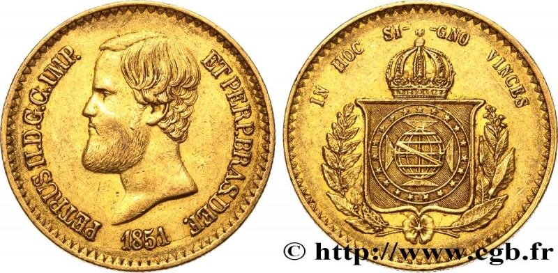 BRAZIL - EMPIRE OF BRAZIL - PETER II
Type : 20.000 Reis 
Date : 1851 
Mint name ...