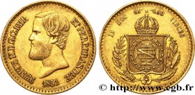 BRAZIL - EMPIRE OF BRAZIL - PETER II
Type : 20.000 Reis 
Date : 1851 
Mint name / Town : Rio de Janeiro 
Metal : gold 
Millesimal fineness : 917  ‰
Di...