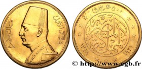 EGYPT - KINGDOM OF EGYPT - FUAD I
Type : 500 Piastres Proof AH1348 
Date : 1929 
Quantity minted : 400 
Metal : gold 
Millesimal fineness : 875  ‰
Dia...