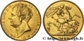 GREAT BRITAIN - GEORGE IV
Type : 2 Pounds ou double souverain 
Date : 1823 
Mint name / Town : Londres 
Metal : gold 
Millesimal fineness : 917  ‰
Dia...