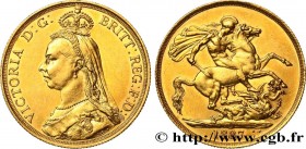 GREAT-BRITAIN - VICTORIA
Type : 2 Pounds (2 Livres) “buste du jubilé” 
Date : 1887 
Mint name / Town : Londres 
Quantity minted : 91345 
Metal : gold ...